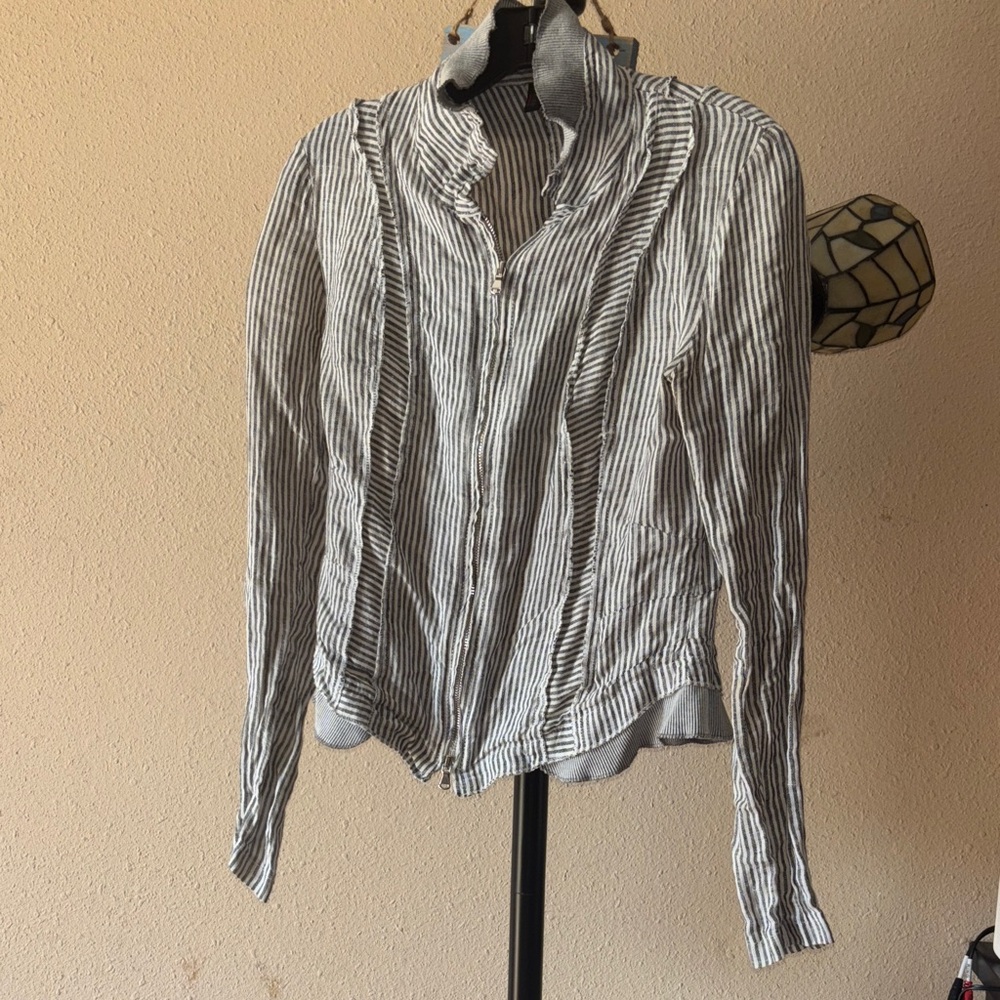 Italian Linen Top Striped Lightweight GORGEOUS